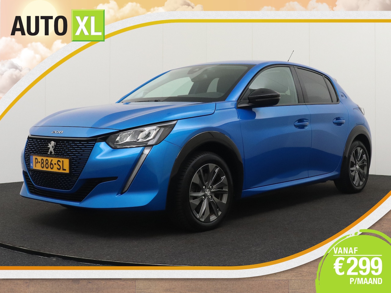 Peugeot e-208 - EV Allure 50 kWh (93%SOH) Half-Leder Camera Climate 16'LMV - AutoWereld.nl