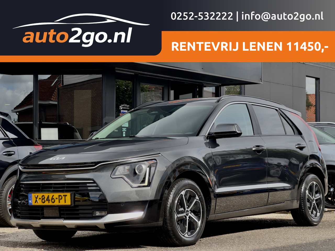 Kia Niro - 1.6 GDi AUT6 HYBRID DYNAMIC-LINE LEDER NAVI CAMERA DIG-DASH APPLE-CARPLAY LED LMV PDC - AutoWereld.nl