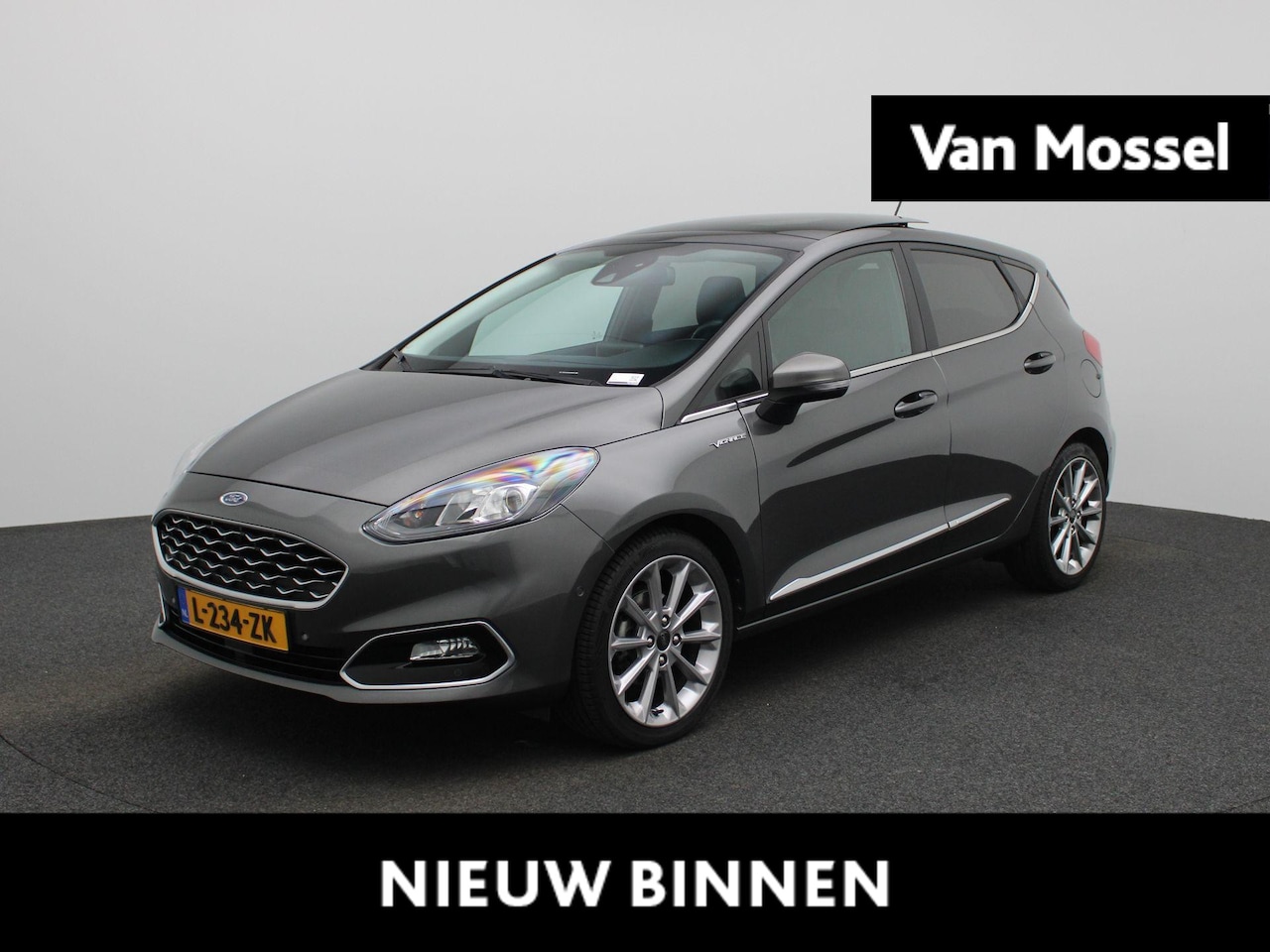 Ford Fiesta - 1.0 EcoBoost Hybrid Vignale Panoramadak | Winterpack | leder | B&O Soundsystem | Navigatie - AutoWereld.nl