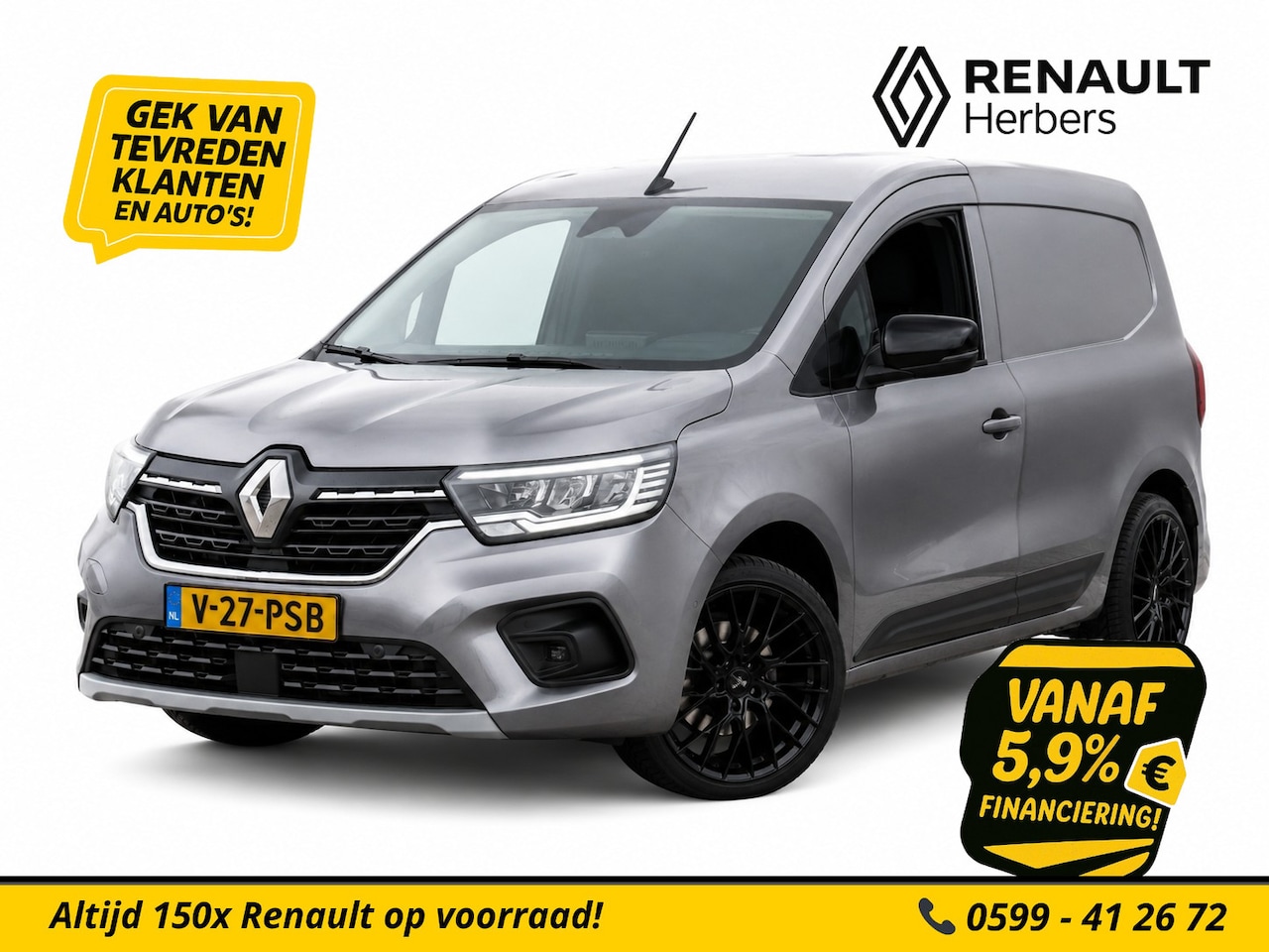 Renault Kangoo - 1.5 Blue dCi 115 Luxe L1 AUTOMAAT / 18'' / NAVI / CAMERA / TREKHAAK - AutoWereld.nl