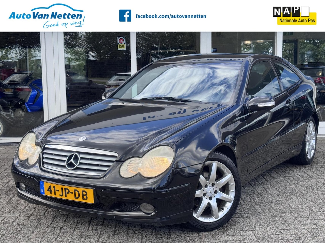 Mercedes-Benz C-klasse Sportcoupé - 200 Kompressor 163pk 6bak,Clima,Cruise,Lmv, - AutoWereld.nl