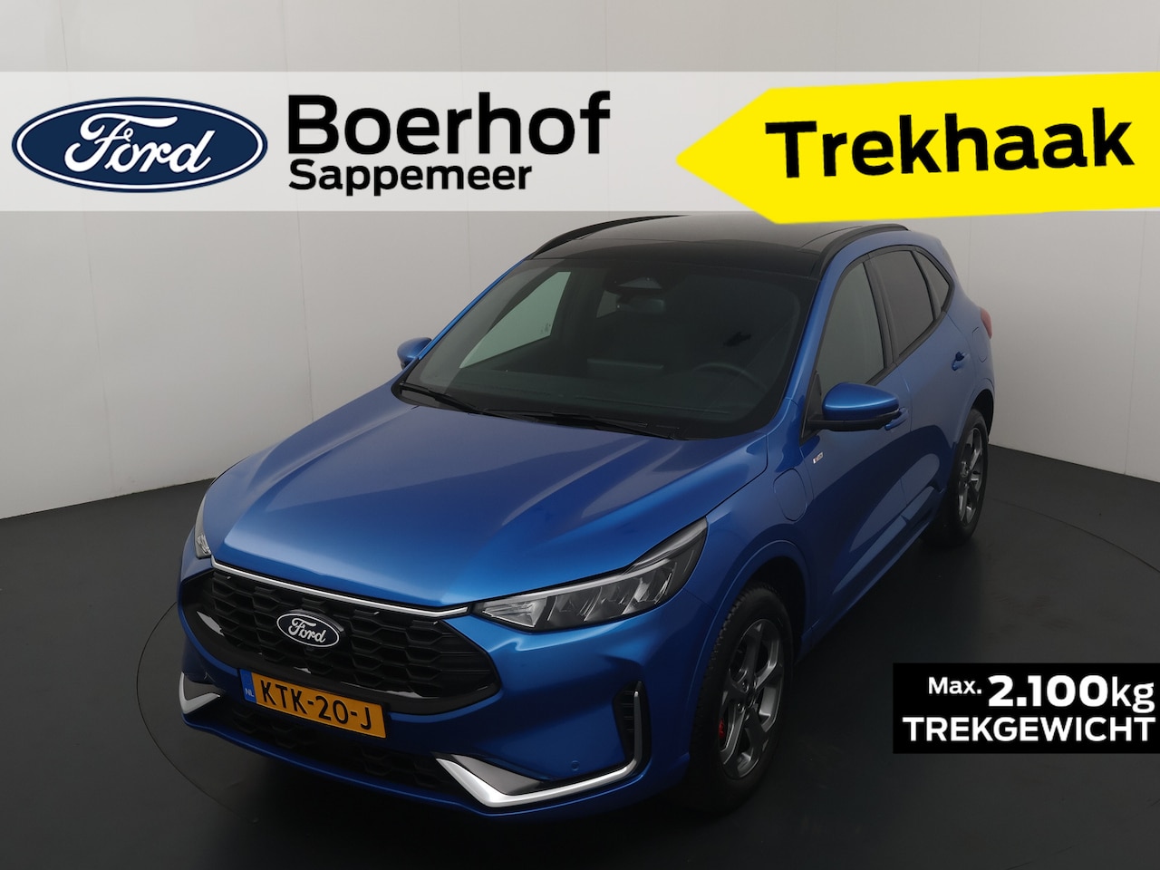 Ford Kuga - 2.5 PHEV 243 pk ST-Line X | Trekhaak | Pano I Adapt Cruise I Winter Pack | B&O | 360° Came - AutoWereld.nl