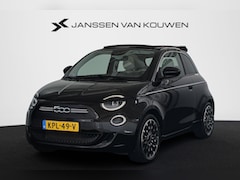 Fiat 500 C - La Prima 42 kWh Cabrio Leder Stoelverwarming Achteruitrijcamera 17"