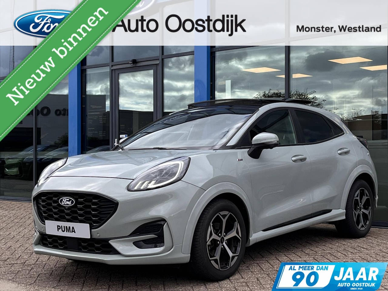 Ford Puma - 1.0 EcoBoost Hybrid ST-Line 125PK Automaat Afn. Trekhaak Panodak Winterpack Adaptieve Crui - AutoWereld.nl