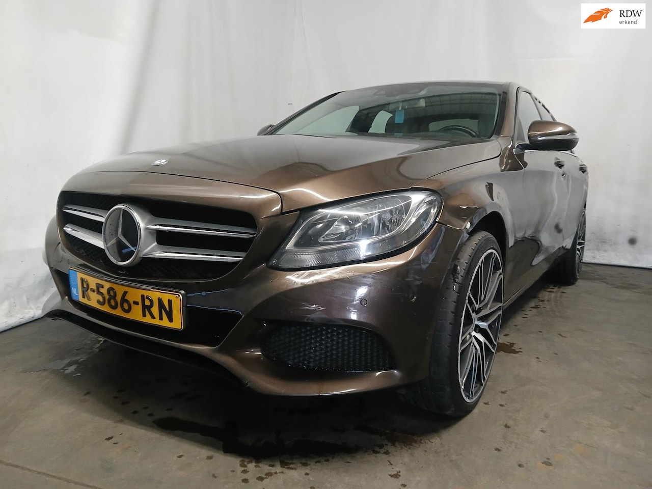 Mercedes-Benz C-klasse - 180 CDI - Airco - Linker Zijschade - Glasbreuk - Motormanagement Brandt - AutoWereld.nl