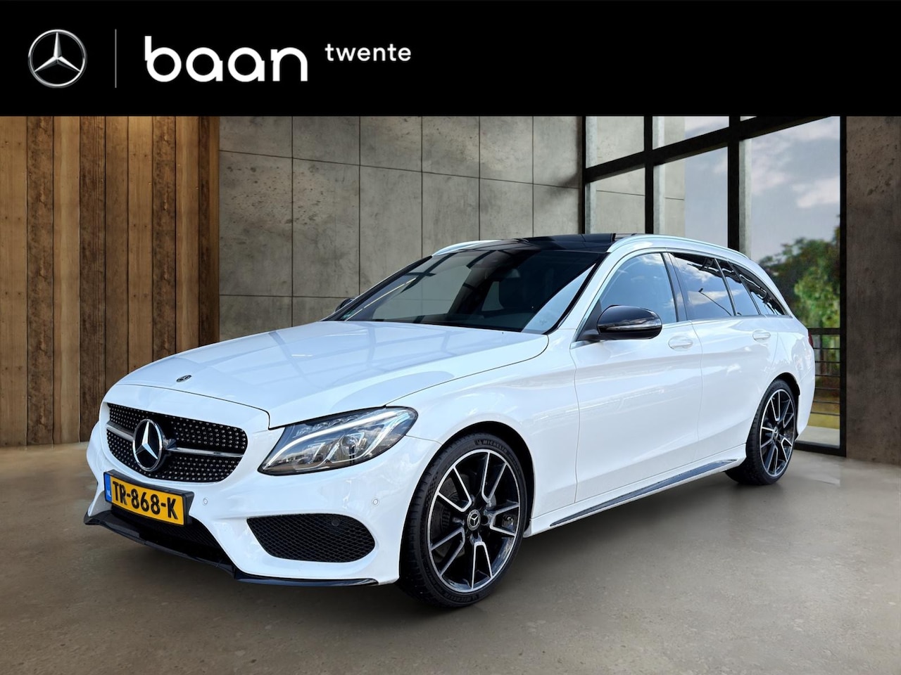 Mercedes-Benz C-klasse Estate - C 180 Ambition AMG Line | Memorypakket | Panoramadak | Trekhaak | Parkeerpakket | Spiegelp - AutoWereld.nl