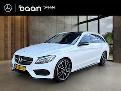 Mercedes-Benz C-klasse Estate - C 180 Ambition AMG Line | Memorypakket | Panoramadak | Trekhaak | Parkeerpakket | Spiegelp