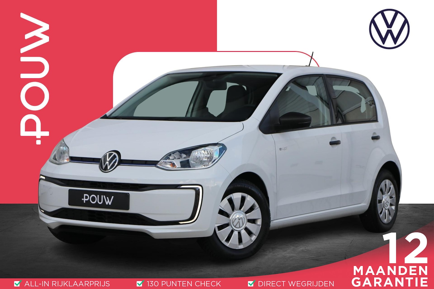 Volkswagen e-Up! - 82 pk | SoH 94,7 % | Climatronic | Parkeersensor Achter | Cruise Control | Achteruitrijcam - AutoWereld.nl