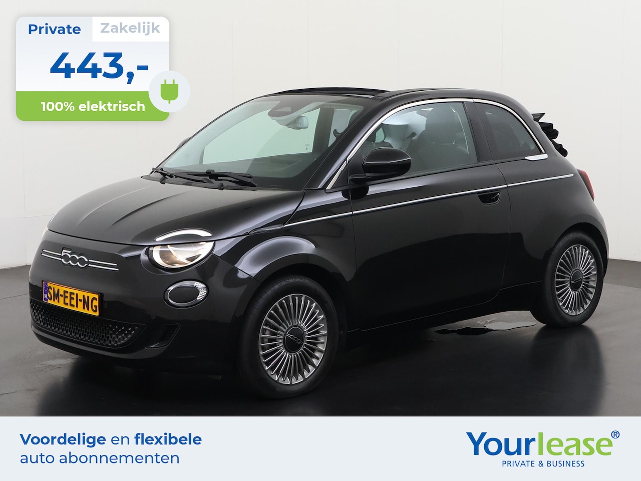 Fiat 500 C - 500e Icon 42 kWh | All-in 443,- Private Lease | Direct uit voorraad - AutoWereld.nl