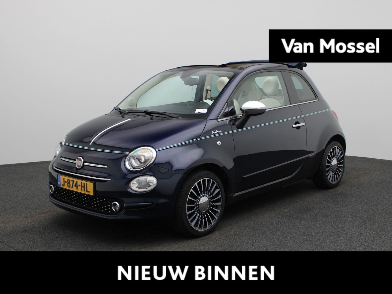 Fiat 500 C - 0.9 TwinAir Turbo Riva | Speciale Uitvoering | Airco | Parkeersensoren | - AutoWereld.nl