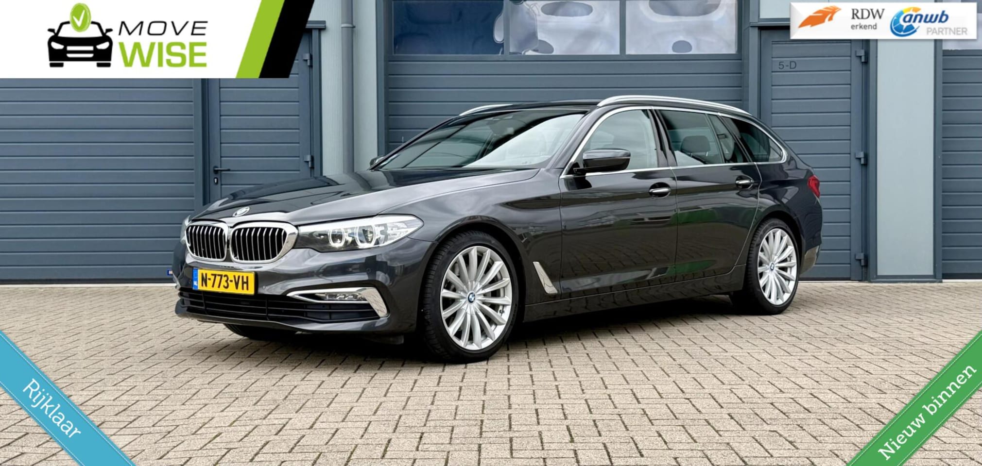 BMW 5-serie Touring - 530i 252pk High Executive | Nieuwe Model| ZEER COMPLEET | Trekhaak | Dealeronderhouden | R - AutoWereld.nl