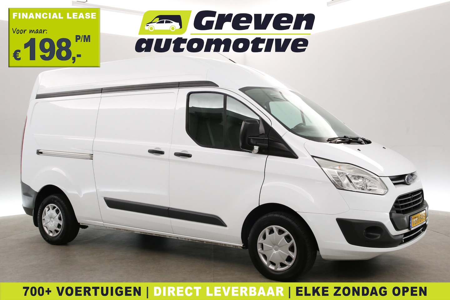 Ford Transit Custom - 2.0 TDCI L2H2 | Airco | Cruise | Trekhaak | 3 Zits | Parkeersens. - AutoWereld.nl