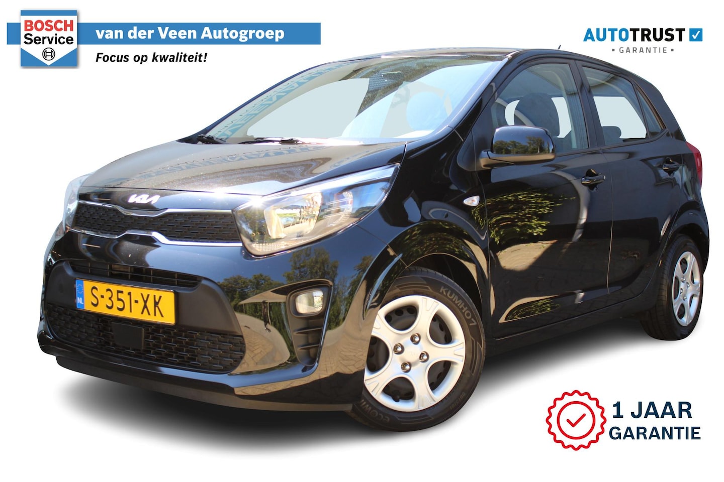 Kia Picanto - 1.0 DPi ComfortLine | Incl. 12 maanden Garantie | Cruise controle | Airco | Elektrische ra - AutoWereld.nl