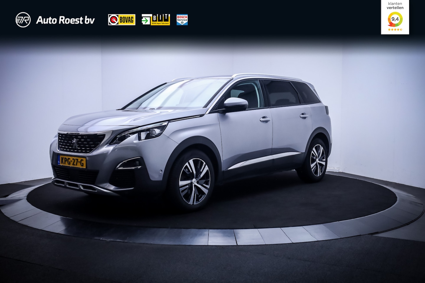 Peugeot 5008 - 1.2T AUT. 7P ALLURE Pack Business FULL LED | 360 CAM | CARPLAY | BLINDSPOT | NAVI | DAB | - AutoWereld.nl