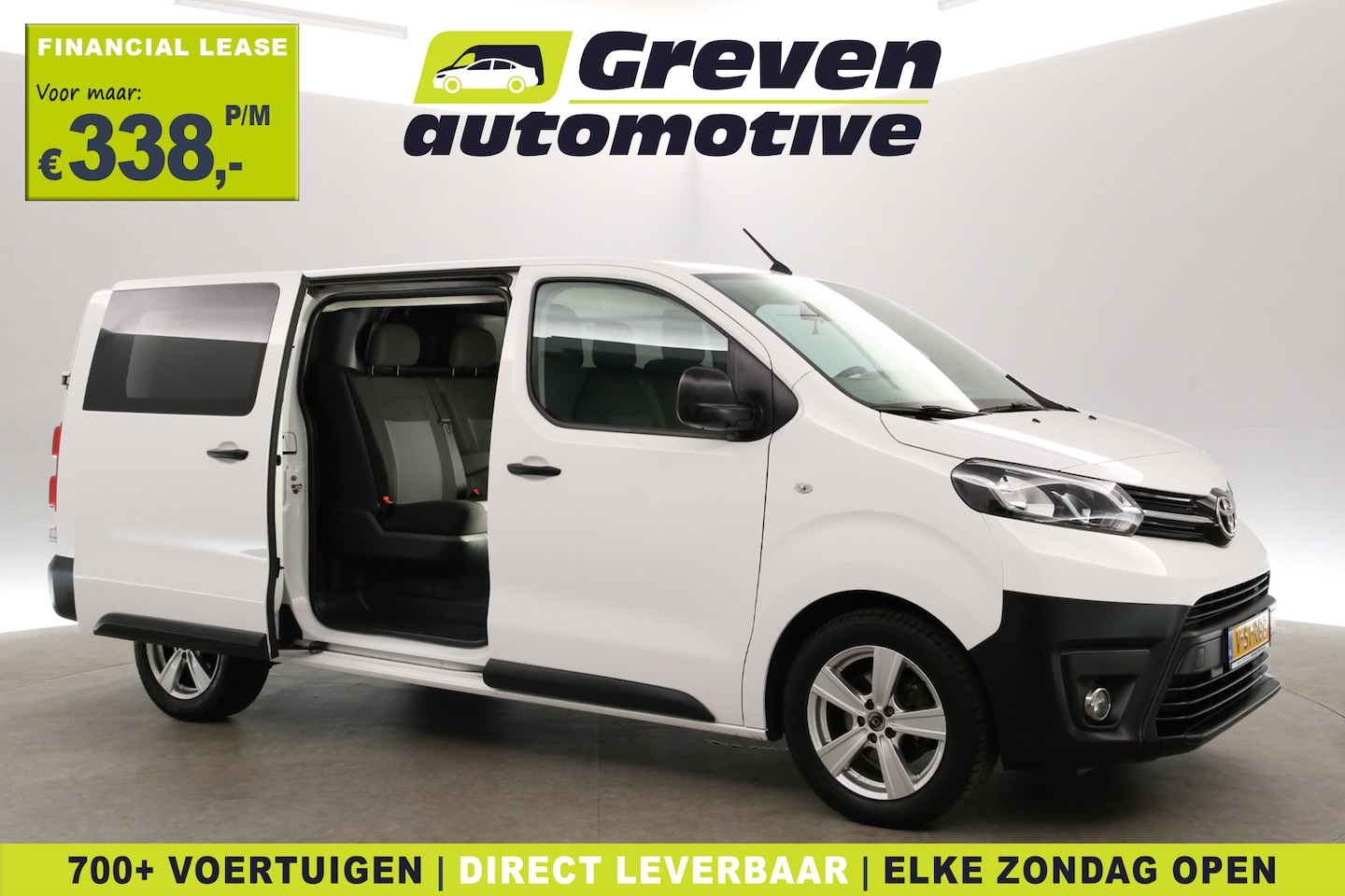 Toyota ProAce - 2.0 D-4D Navigator Long L3H1 | DC | 6 Zits | Airco | Cruise | Trekhaak | Parkeersens. - AutoWereld.nl