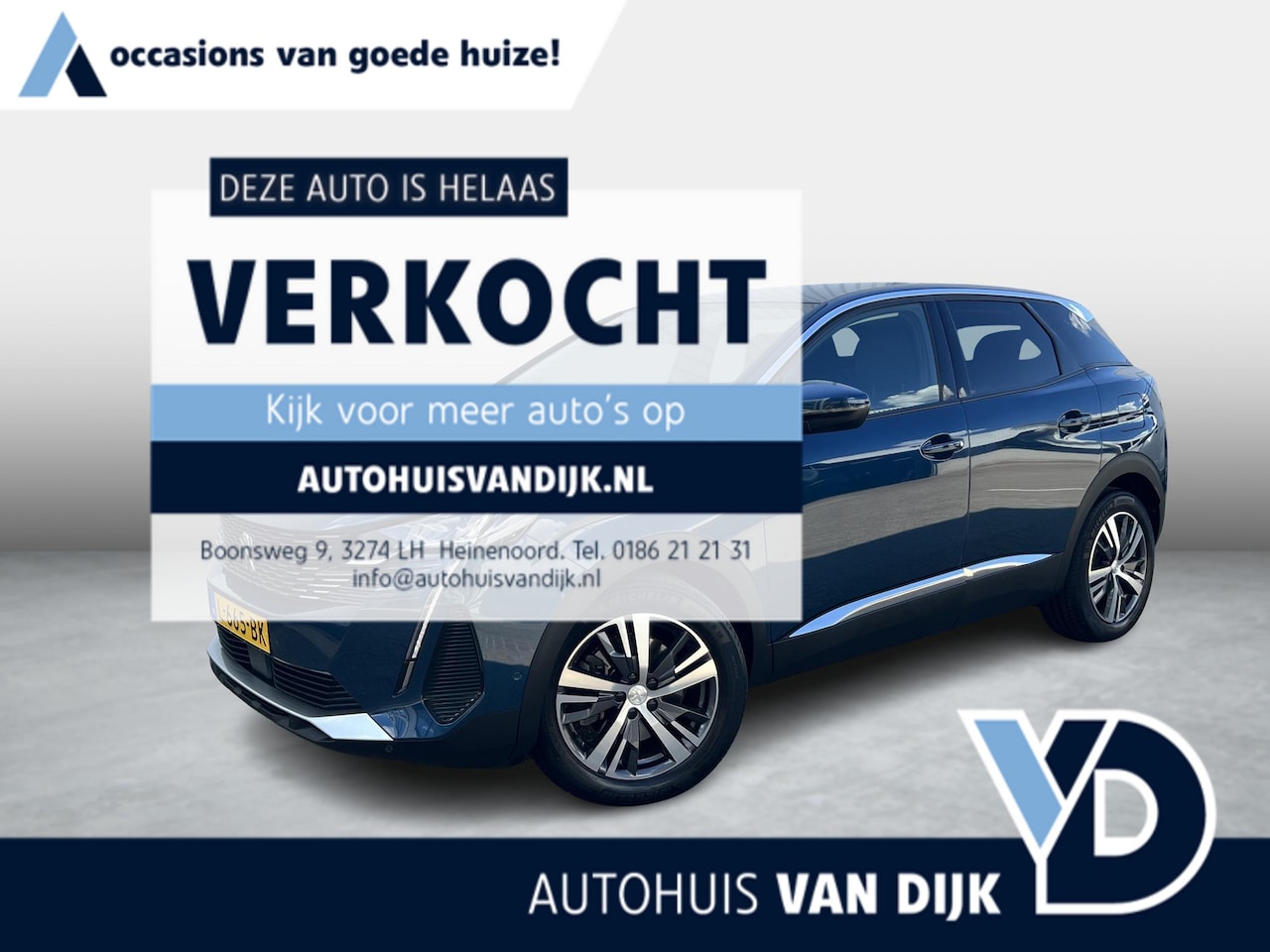 Peugeot 3008 - 1.6 HYbrid 225 Allure 360 Camera / Navi / Apple Carplay - AutoWereld.nl