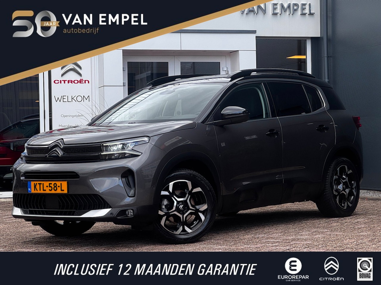 Citroën C5 Aircross - 1.2 Hybrid Max | Leder / Alcantara | Camera | Stoelverwarming | Adaptive Cruise | Navigati - AutoWereld.nl