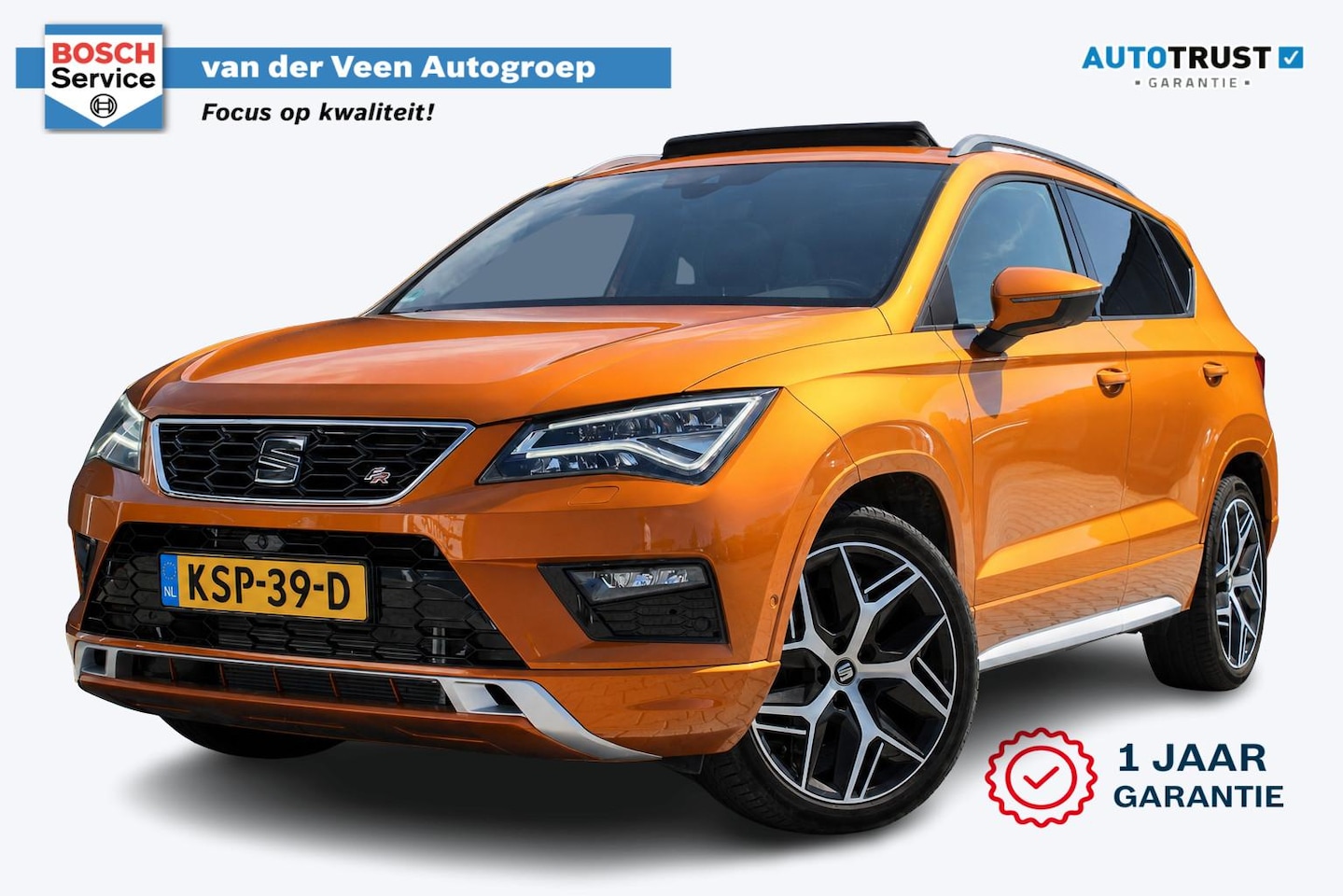 SEAT Ateca - 2.0 EcoTSI FR 4DRIVE Business Intense | Incl. 12 maanden garantie | Trekhaak | 360 camera - AutoWereld.nl