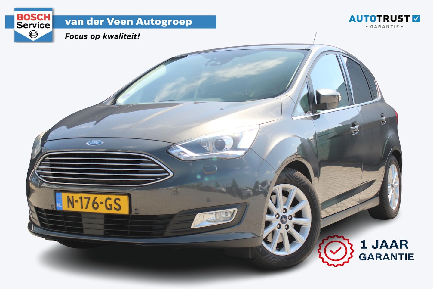 Ford C-Max - 1.5 Titanium | Incl. 12 maanden garantie | Trekhaak | Achteruitrijcamera | Parkeersensoren - AutoWereld.nl