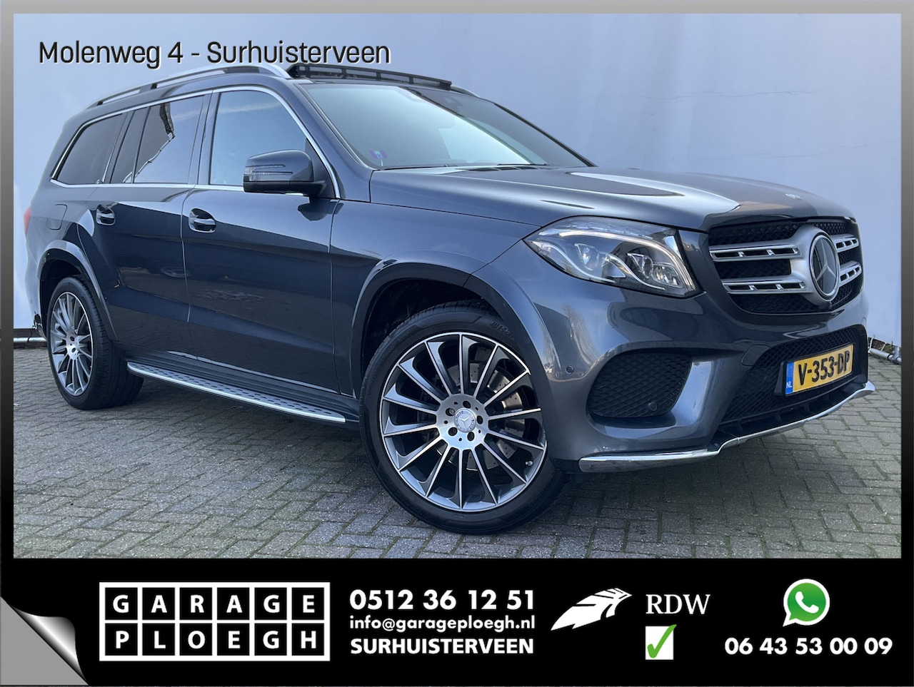 Mercedes-Benz GLS - 350 D 4MATIC AMG Grijs kenteken Vol opties Trekhaak (3500kg) - AutoWereld.nl