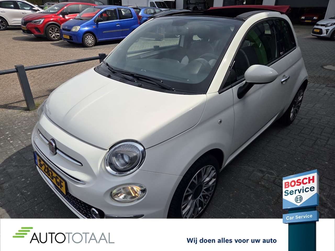 Fiat 500 - 1.0 Hybrid Launch Edition CARPLAY - AIRCO - LEDER - CABRIO - CRUISE - PDC - AutoWereld.nl