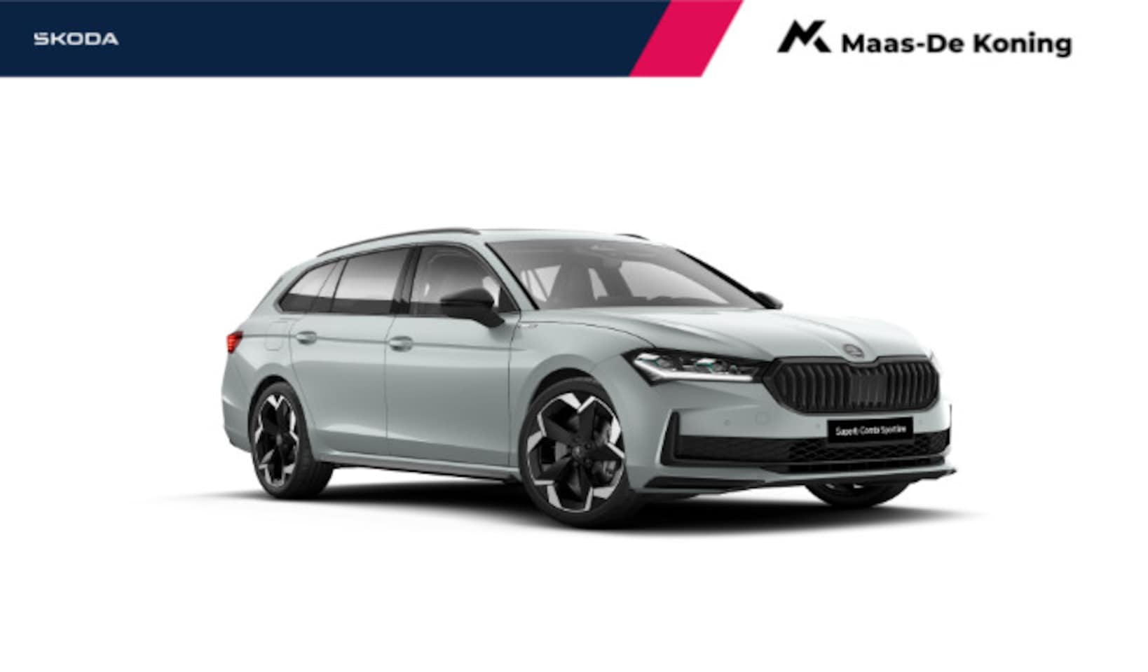 Skoda Superb Combi - Sportline Business 1.5 TSI PHEV 150 kW / 204 PK Combi | Pebble Silver | 19'' Lichtmetalen - AutoWereld.nl