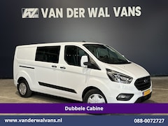 Ford Transit Custom - 2.0 TDCI 131pk Automaat L2H1 Dubbele Cabine Euro6 Airco | Xenon | 6-Zits | Camera | Apple