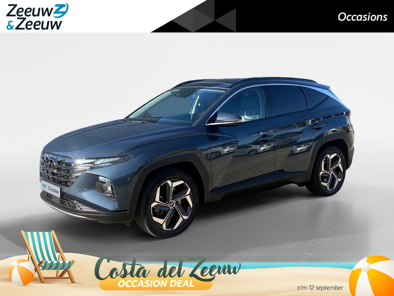 Hyundai Tucson - 1.6 T-GDI HEV Premium Sky | Schuif- kanteldak | Navi | Leder | Stoel- stuurverwarming | - AutoWereld.nl