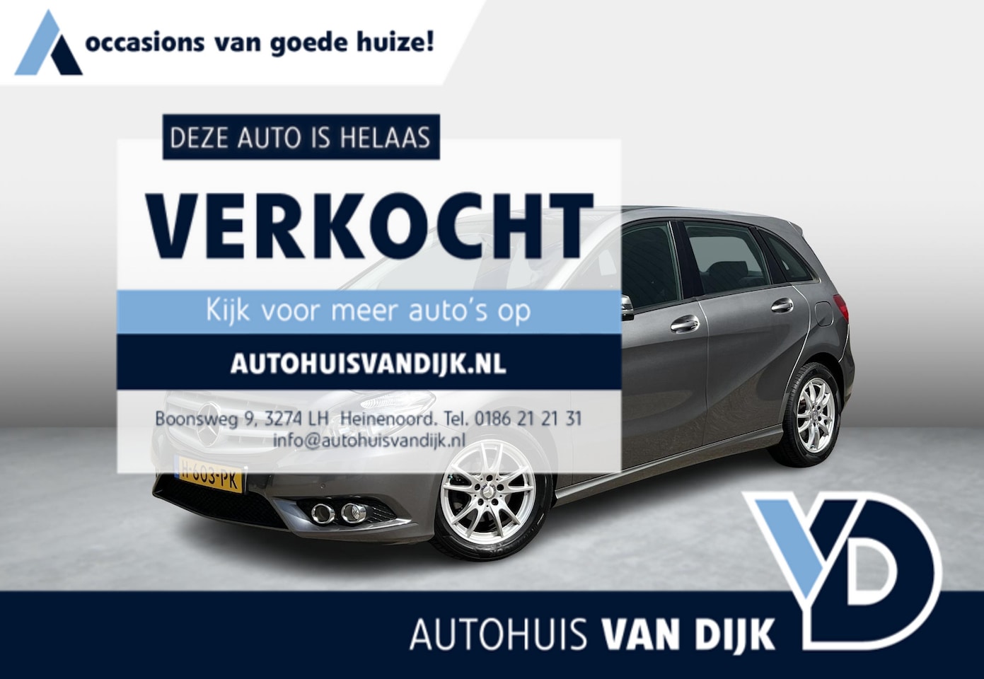 Mercedes-Benz B-klasse - 180 Navi / Trekhaak / Parkeer assistent / stoelverwarming - AutoWereld.nl