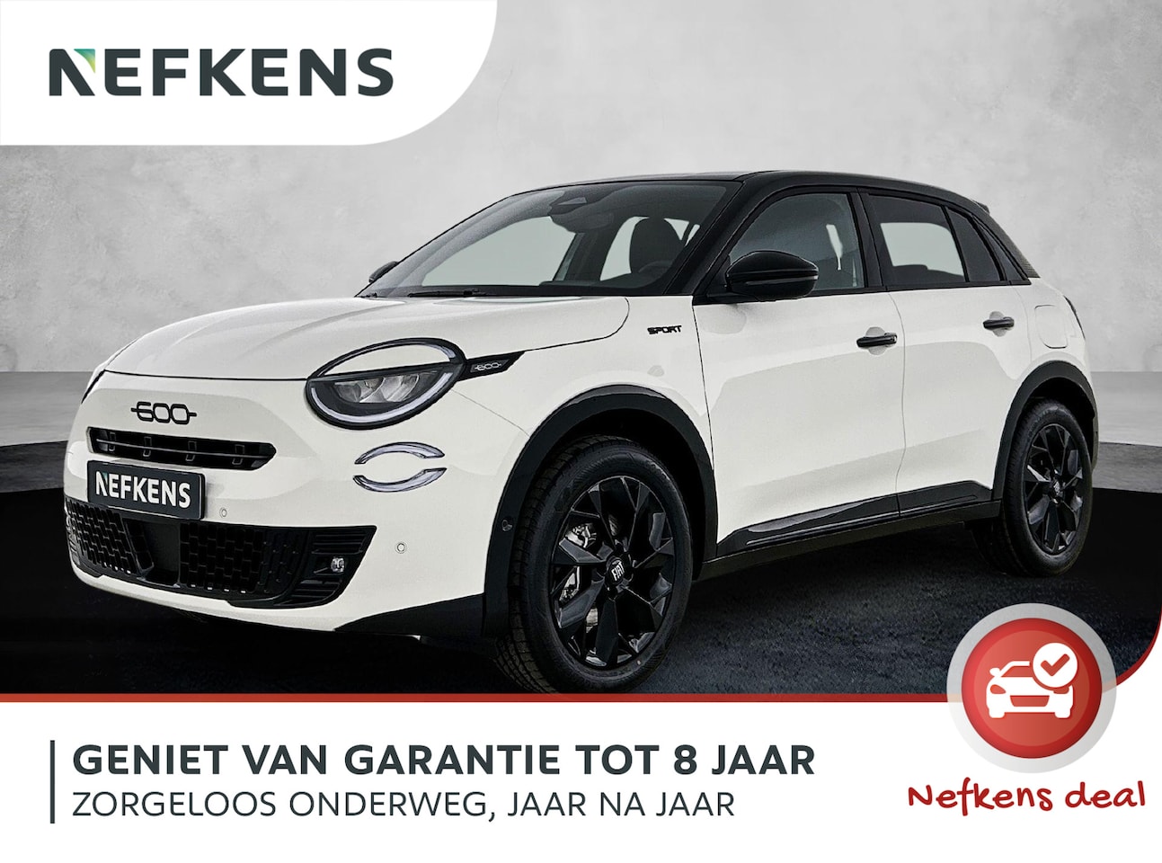 Fiat 600 - 1.2 145pk Hybrid Sport Automaat | Elektrisch Verstelb. Bestuurdersstoel | Elektrische Klep - AutoWereld.nl