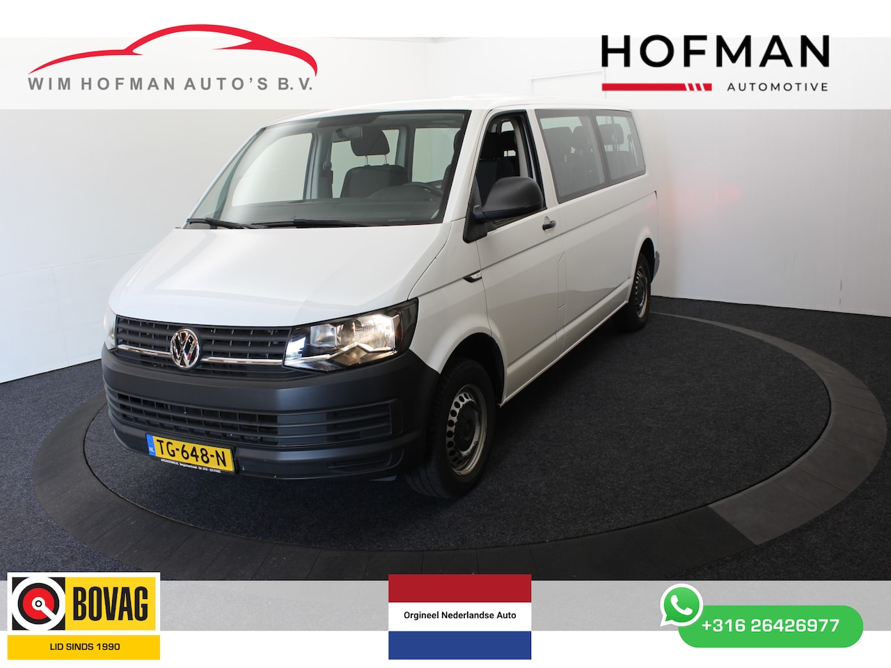 Volkswagen Transporter Kombi - 2.0 TDI L2H1 Airco 2+2+2+3 Opstelling - AutoWereld.nl