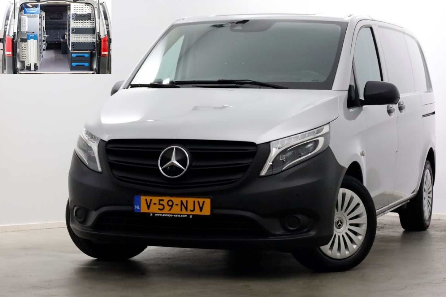 Mercedes-Benz Vito - CDI 136pk Compact 9G Automaat 2x Schuifdeur/LED/Camera/Inrichting 07-2022 - AutoWereld.nl