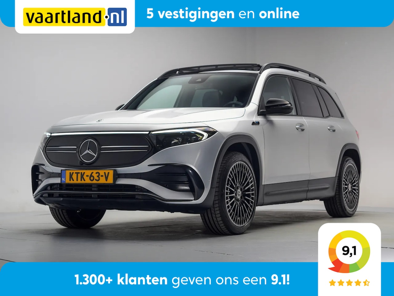 Mercedes-Benz EQB - 300 4MATIC AMG Night [ Panorama Sfeerlicht Navi Camera ] - AutoWereld.nl