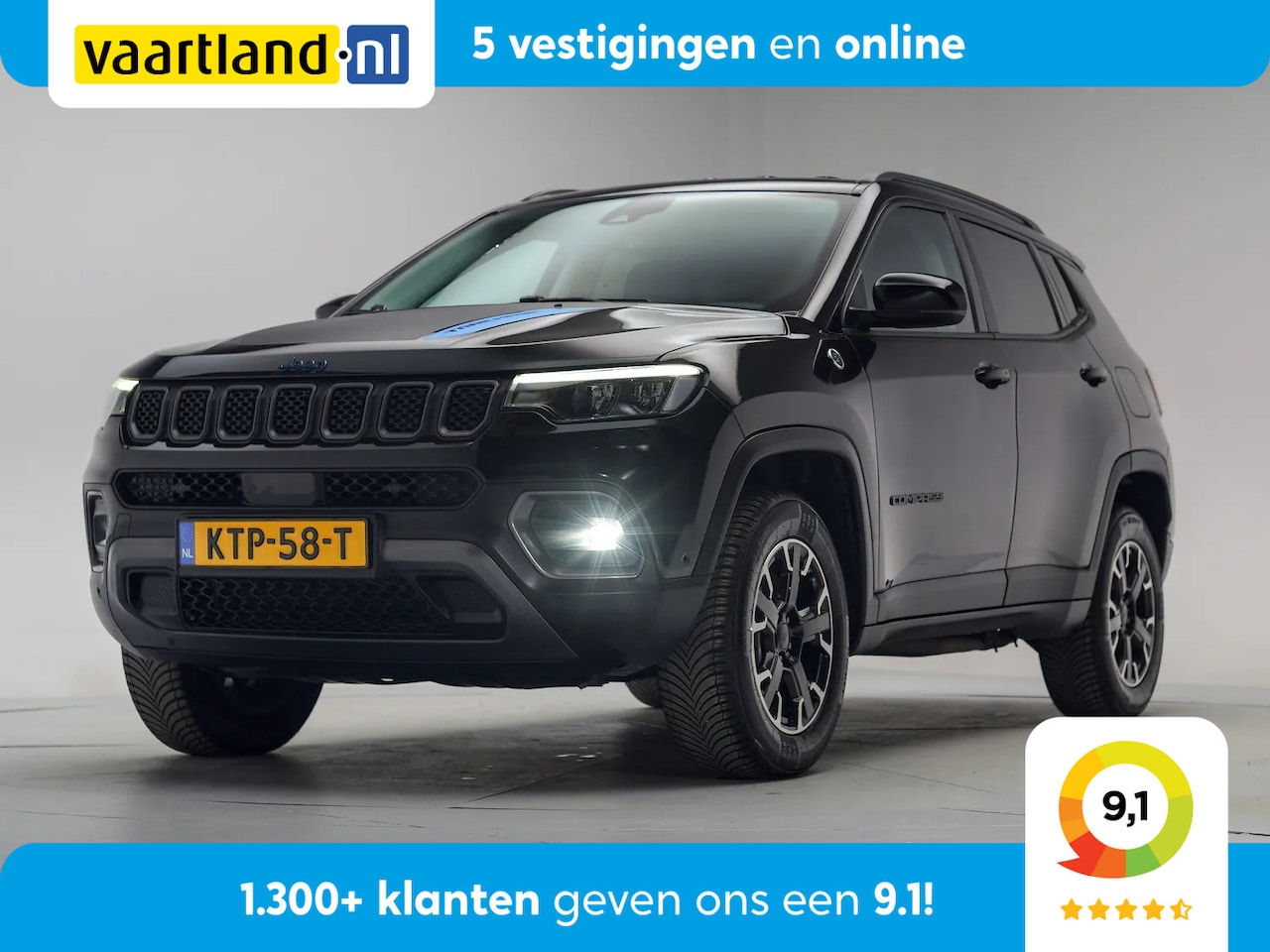 Jeep Compass - 240 xe Plug-in Trailhawk [ LED Navi Camera Apple/Android Cruise ] - AutoWereld.nl