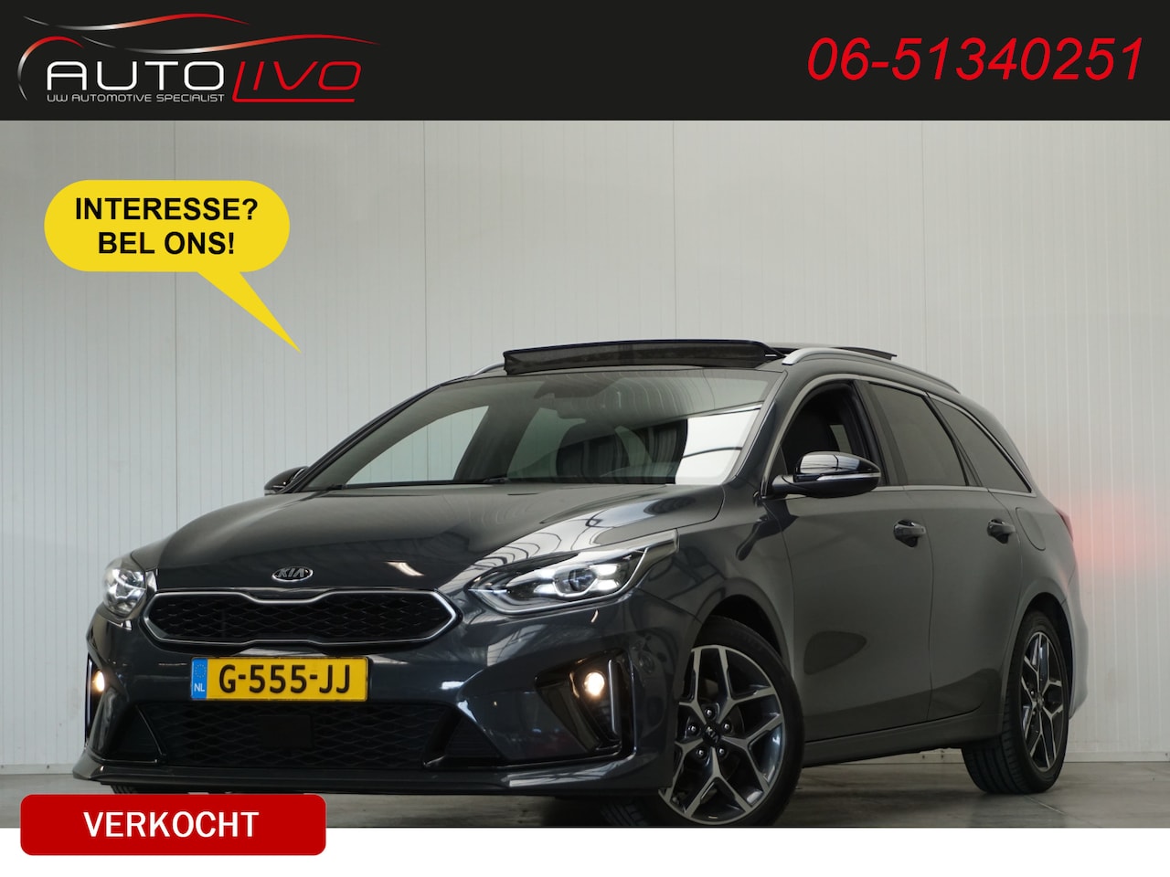 Kia Cee'd Sportswagon - Ceed 1.0 T-GDi GT-PlusLine FULL OPTIONS!! PANO ALCANTARA STOEL + STUUR VERWARMING etc. - AutoWereld.nl