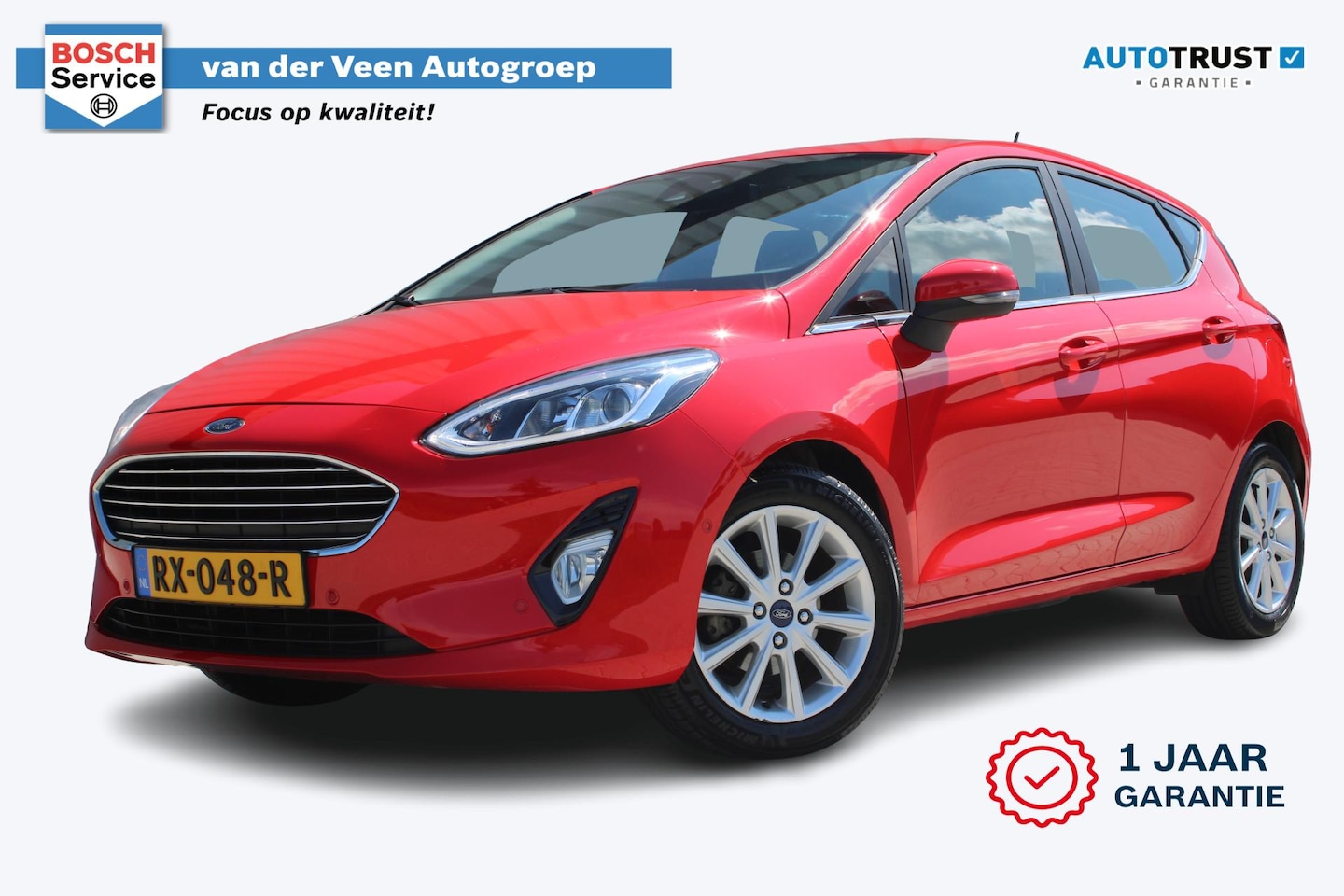 Ford Fiesta - 1.0 EcoBoost Titanium | Incl. 12 maanden garantie | Cruise control | Climate control | Par - AutoWereld.nl