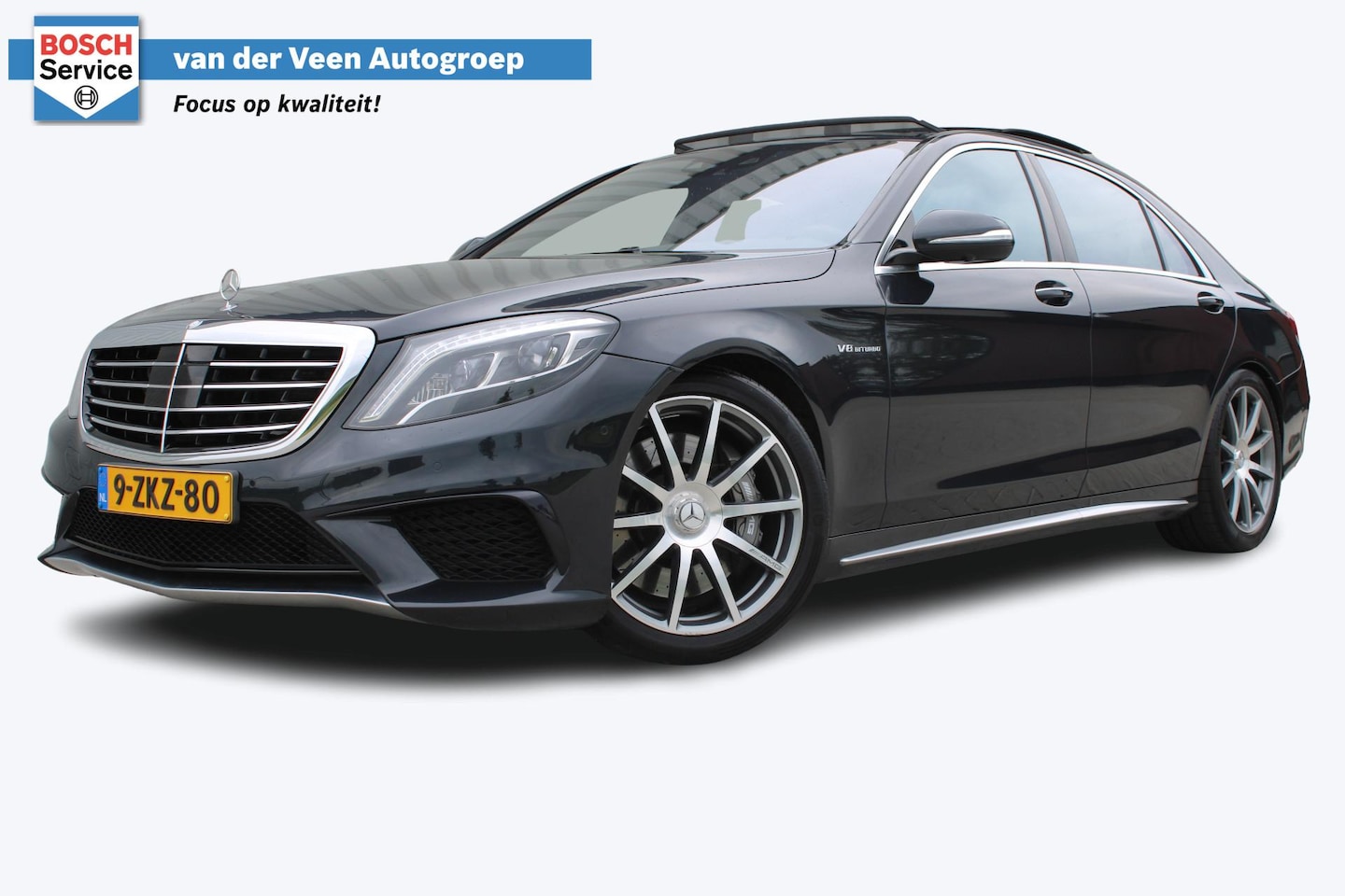 Mercedes-Benz S-klasse - AMG 63 4Matic Lang 585PK V8 | Drivers Package | Burmester | Panoramadak | Nachtzicht | Sof - AutoWereld.nl