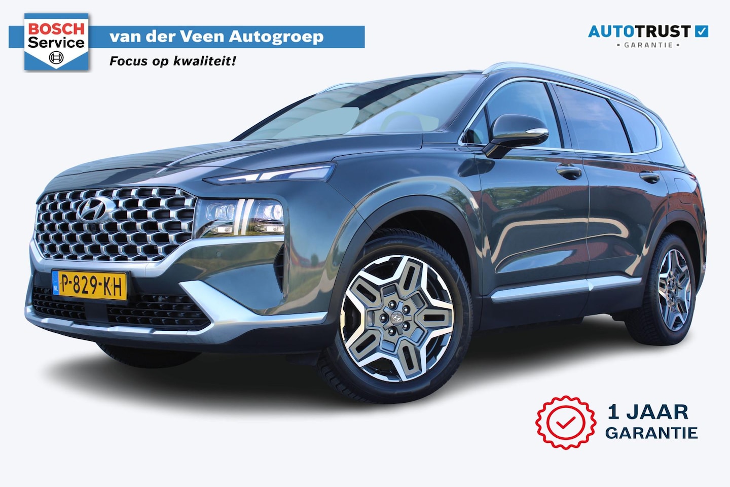 Hyundai Santa Fe - 1.6 T-GDI PHEV Premium 4WD | Incl. 12 maanden garantie | Trekhaak afneembaar | Stoelverwar - AutoWereld.nl
