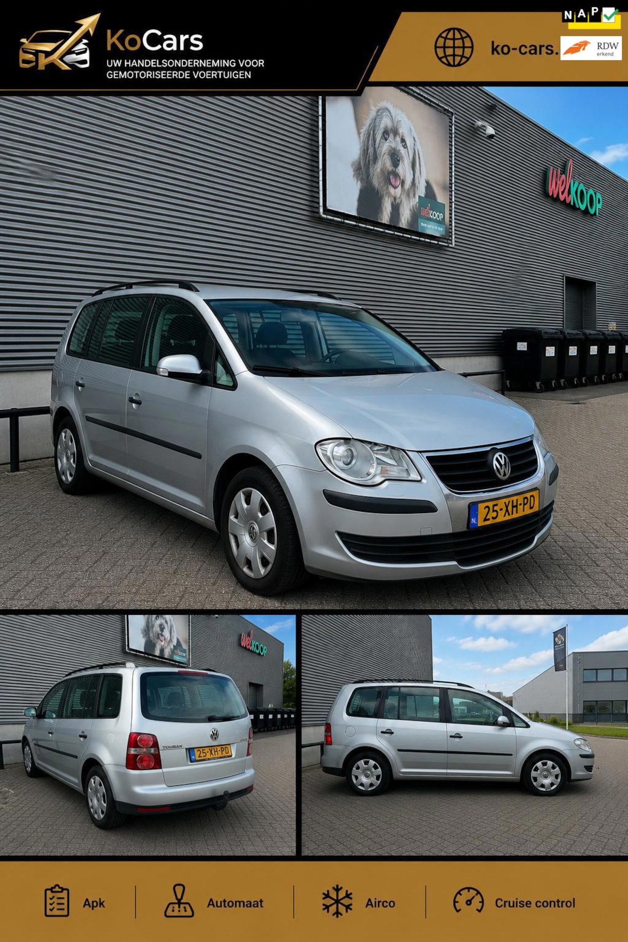 Volkswagen Touran - / Apk / Automaat / Airco / Trekhaak - AutoWereld.nl