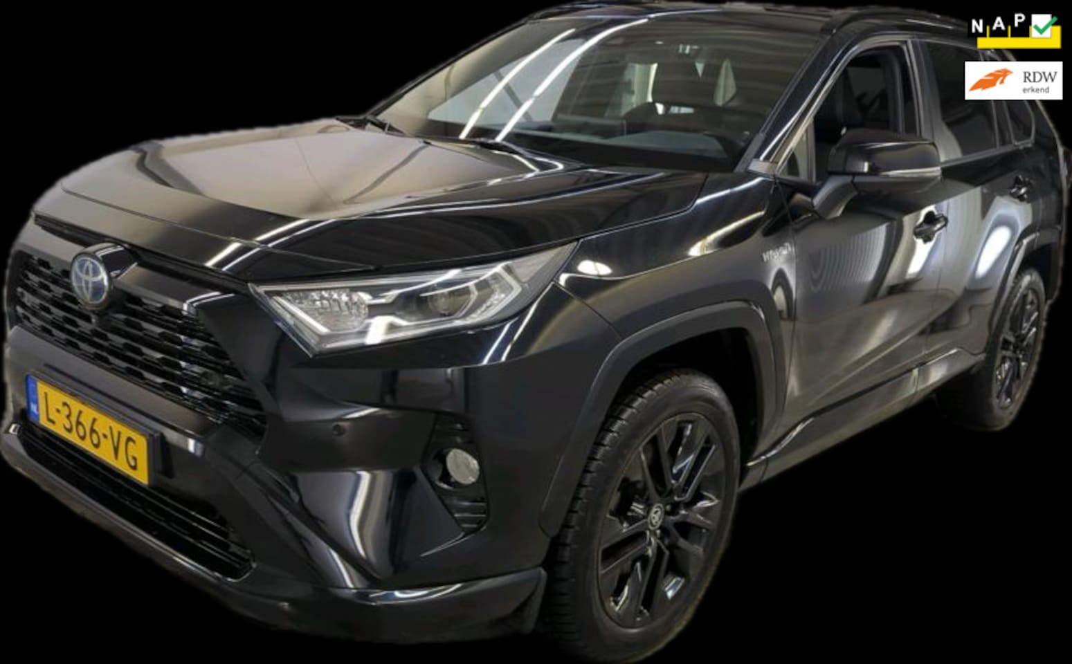 Toyota RAV4 - 2.5 Hybrid Black Edition VERWARMDE VOORSTOELEN/19" ZWARTE VELGEN/ORIGINEEL NEDERLANDS! - AutoWereld.nl