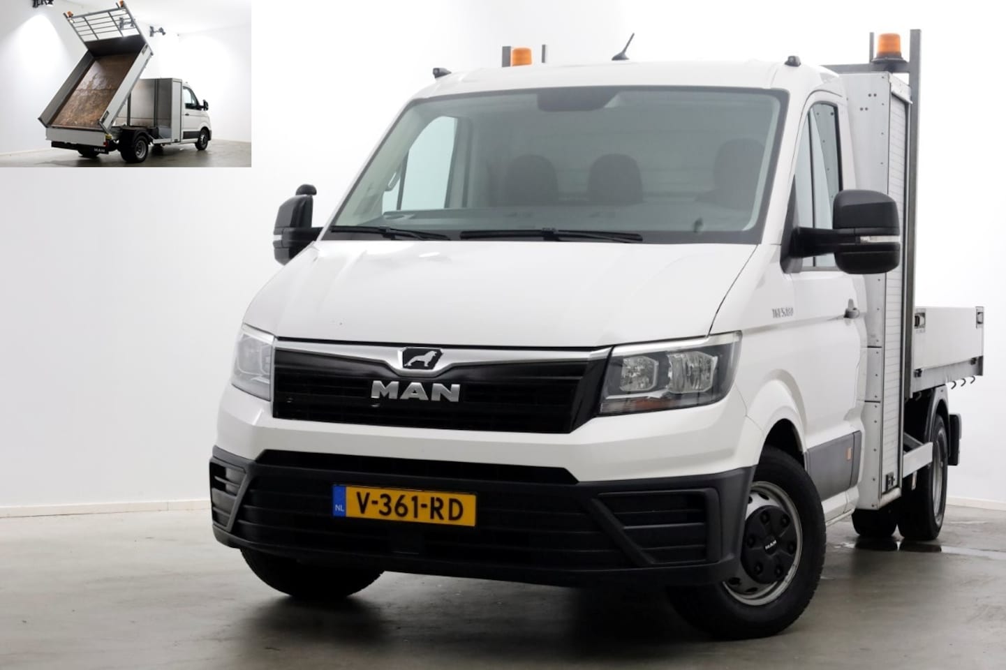 MAN TGE - 5.180 2.0 177pk E6 L2H1 Kipper Dubbel Lucht Trekhaak 3500kg 06-2018 - AutoWereld.nl