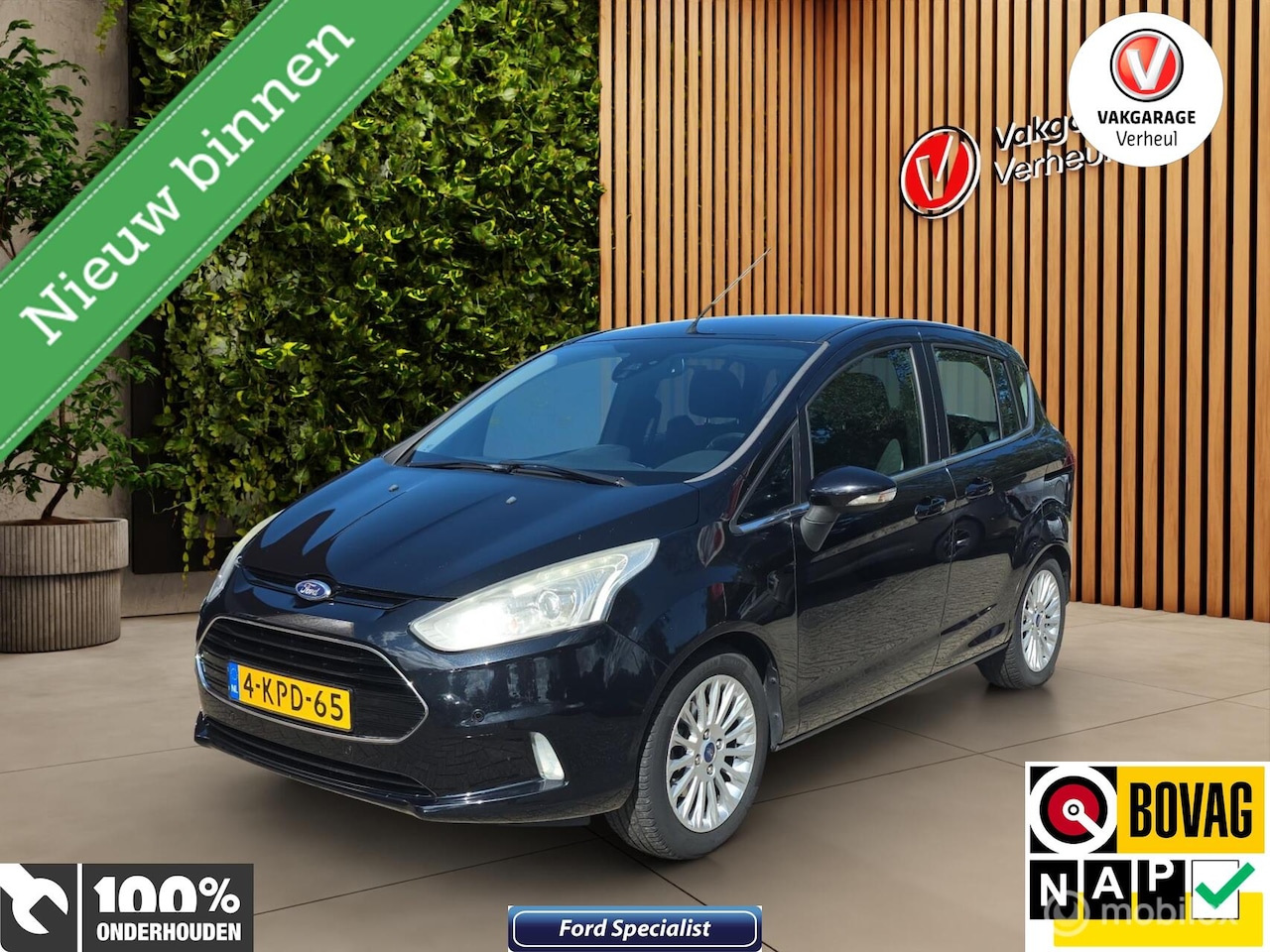 Ford B-Max - 1.0 EcoBoost Titanium ✅NAP ✅Trekhaak ✅Cruise ✅Navi - AutoWereld.nl