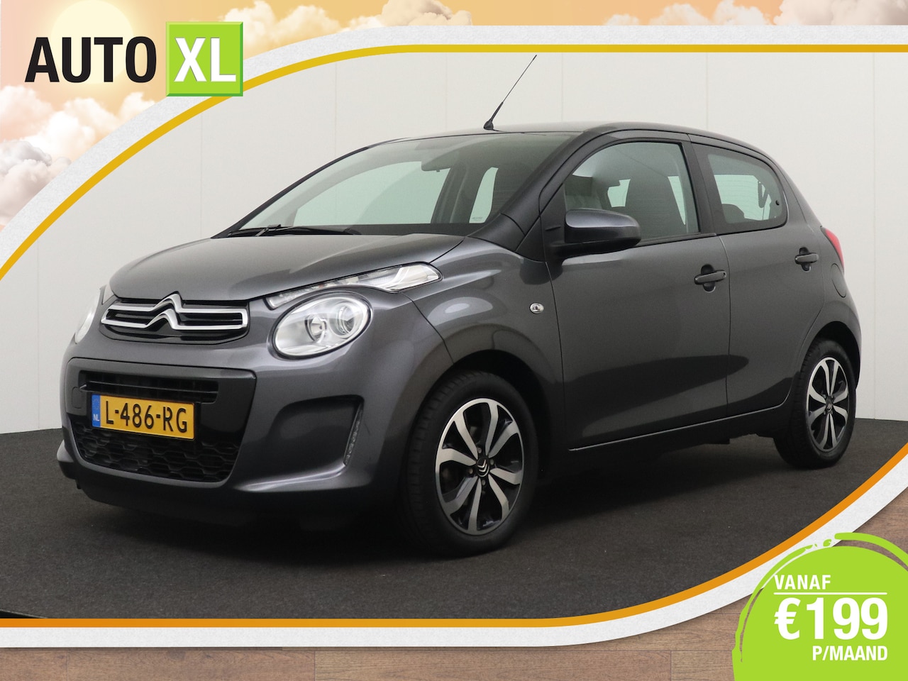 Citroën C1 - 1.0 VTi Shine Comfort Plus Climate Camera Carplay 15'LMV DAB - AutoWereld.nl