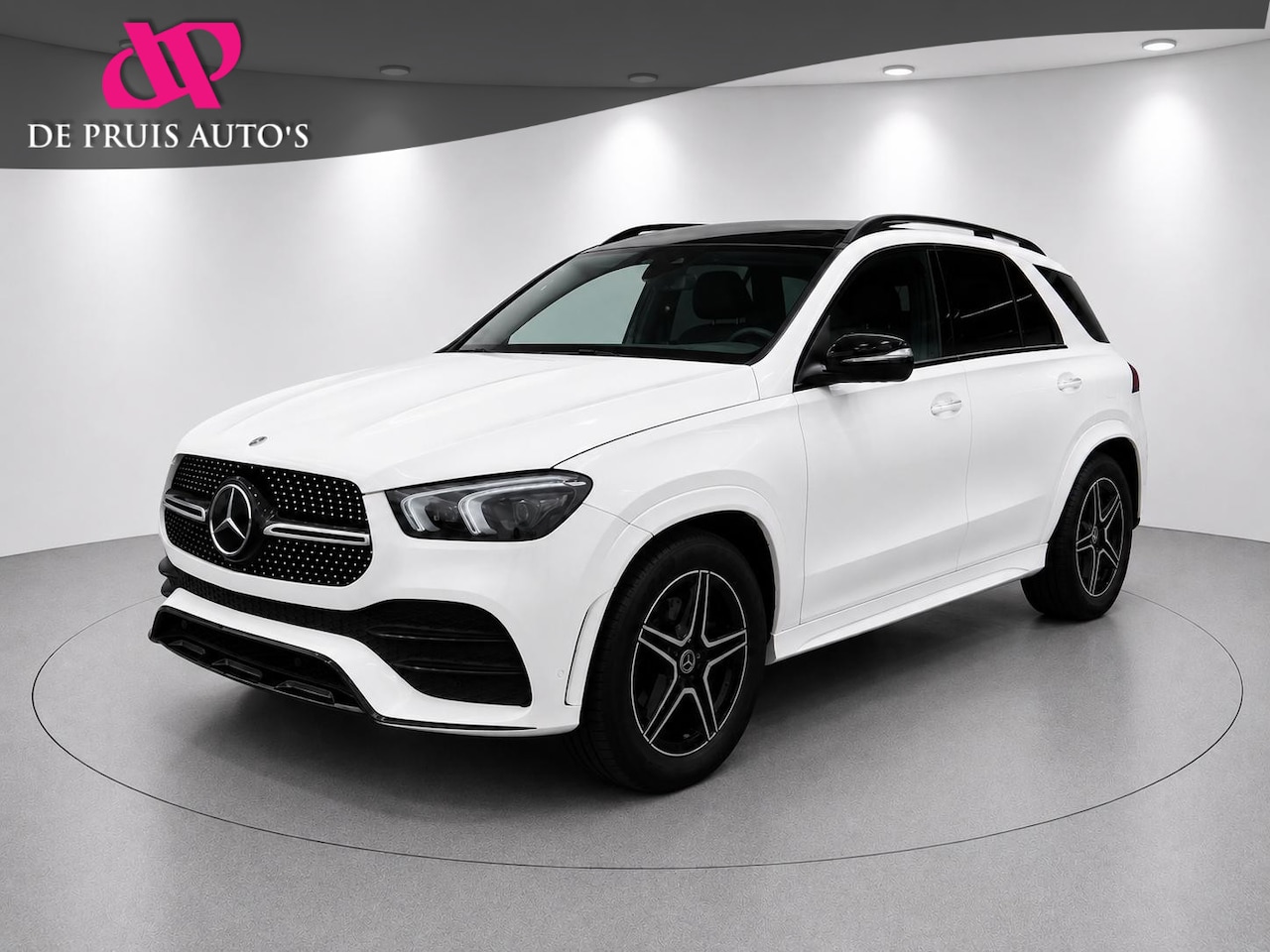 Mercedes-Benz GLE-Klasse - 400 D AMG Grijs Kenteken luchtvering Pano Trekhaak Stoelventilatie ACC Standkachel Head Up - AutoWereld.nl