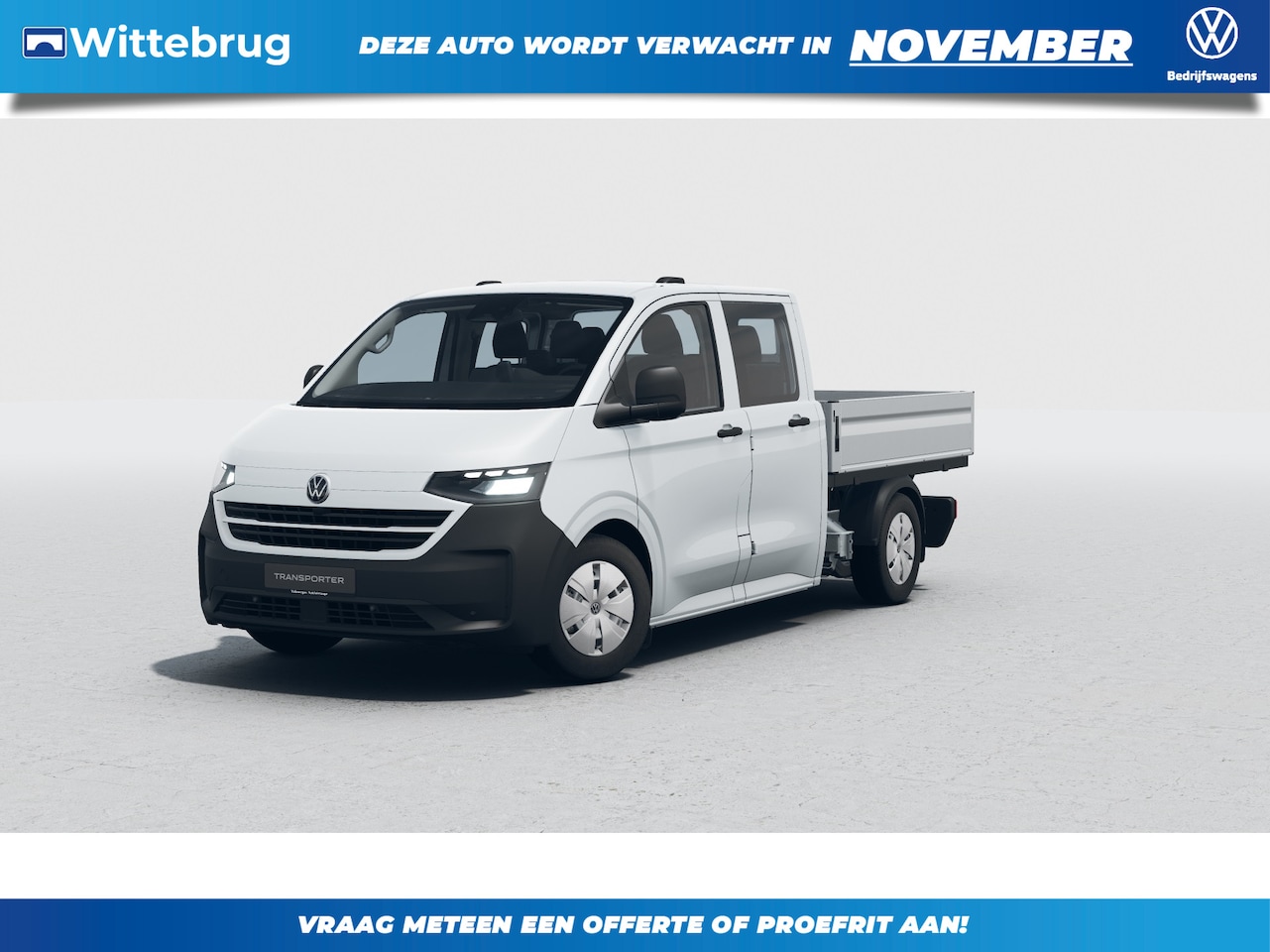 Volkswagen e-Transporter - Pick Up Dubbele Cabine L2H1 64 kWh 136 PK - AutoWereld.nl