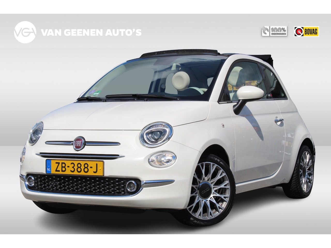 Fiat 500 C - 0.9 TwinAir Turbo Lounge | Incl. Rieten bagagemand! - AutoWereld.nl