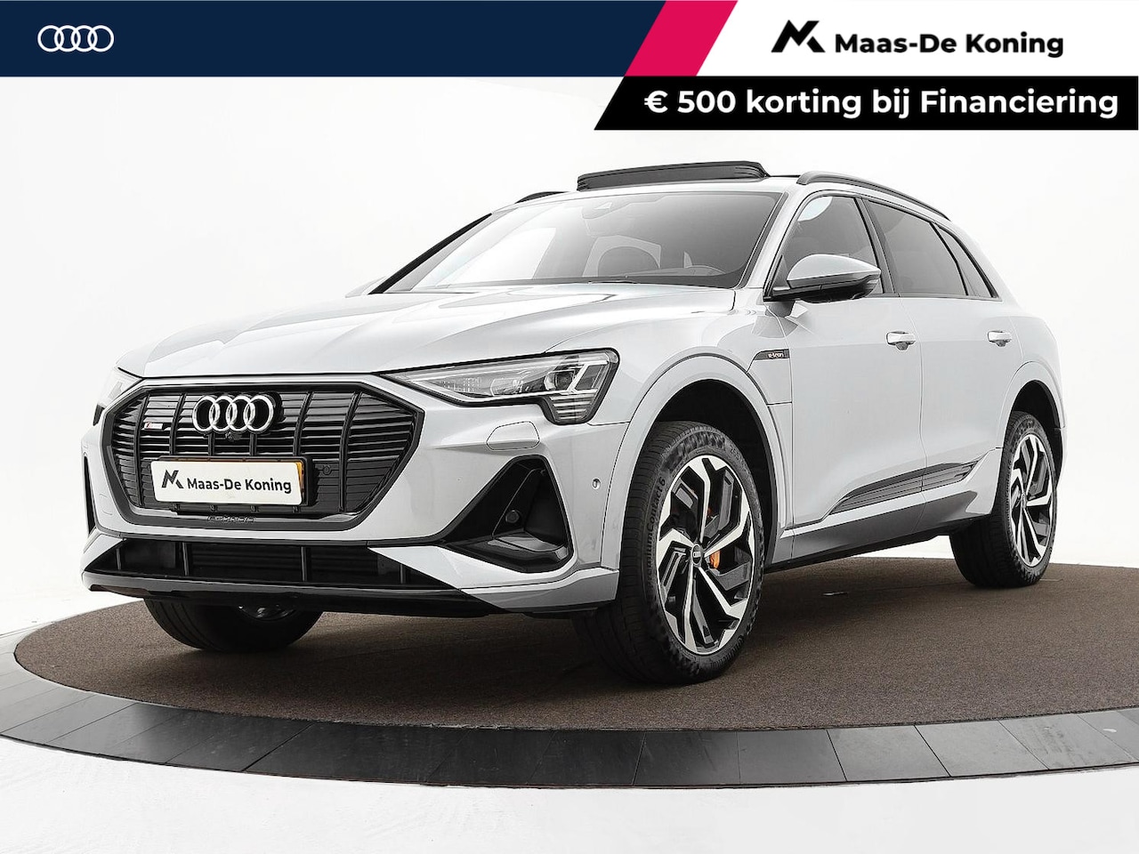Audi e-tron - 55 300kW/408PK S Line 95Kwh · SOH 94,6% · Panoramadak · Leder/Alcantara · 360°Camera + Par - AutoWereld.nl