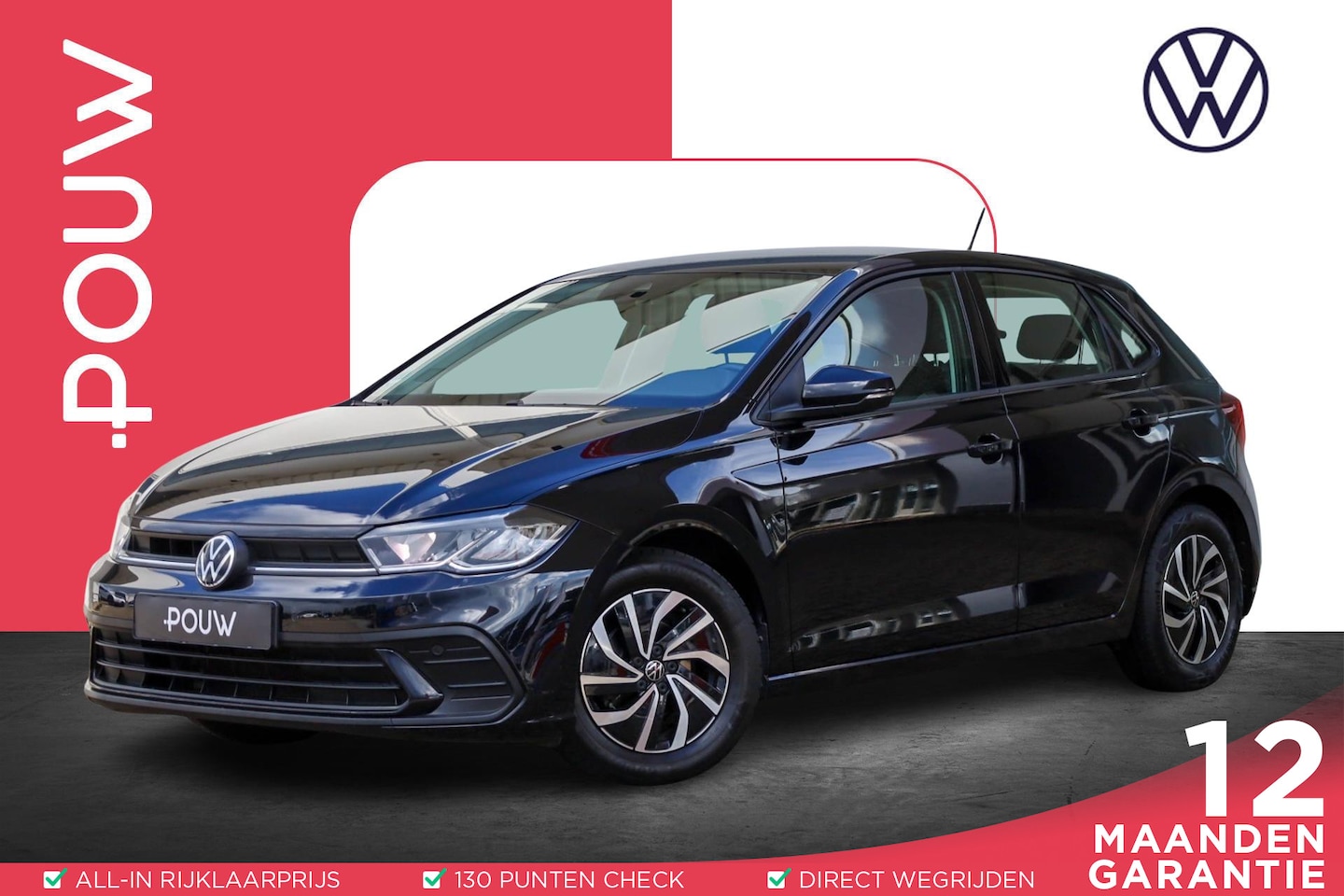 Volkswagen Polo - 1.0 TSI 95pk Life | Parkeersensoren | Adaptive Cruise | Travel Assist - AutoWereld.nl