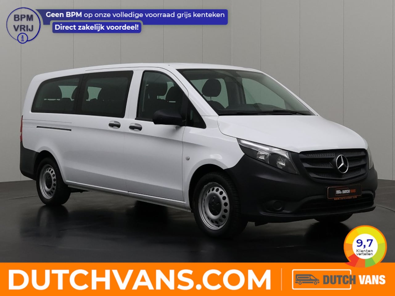 Mercedes-Benz Vito - Automaat Personenbus | 9-Persoons | Extra Lang | Prijs incl BTW € 28737,50 | Airco | Cruis - AutoWereld.nl