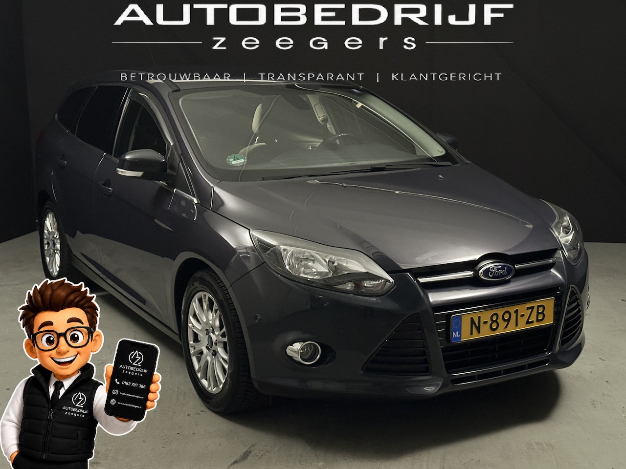 Ford Focus Wagon - 1.6 EcoBoost Titanium *Goed Onderhouden*Heatseat*AC* - AutoWereld.nl